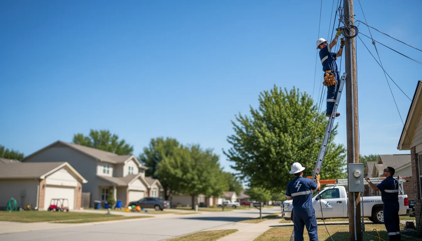 Residential electrician providing installation services in Spencerville, MD